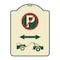Signmission No Parking Tow Away Zone W/ Graphic Heavy-Gauge Aluminum Sign, 24" x 18", TG-1824-23793 A-DES-TG-1824-23793 - alternate 1